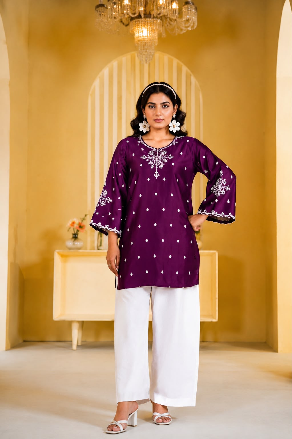 Unstitched Embroidered Lawn – 2 PC