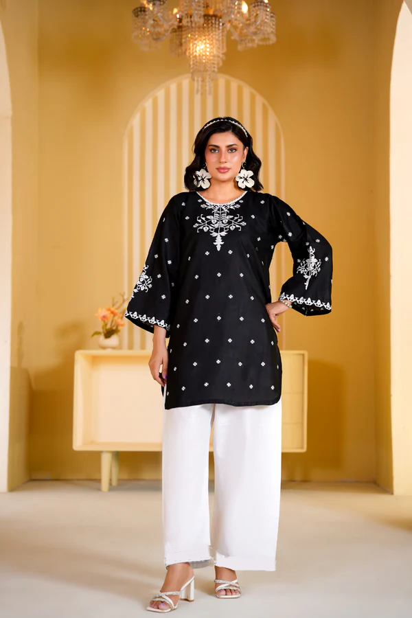 Unstitched Embroidered Lawn – 2 PC