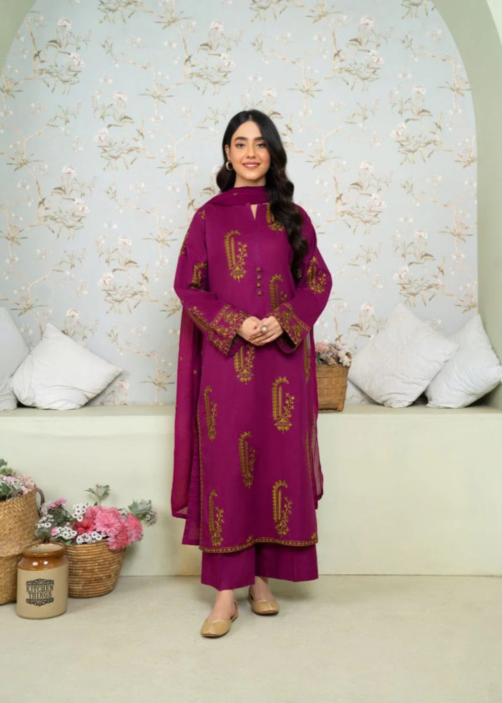 Unstitched Embroidered Lawn 3 - PC