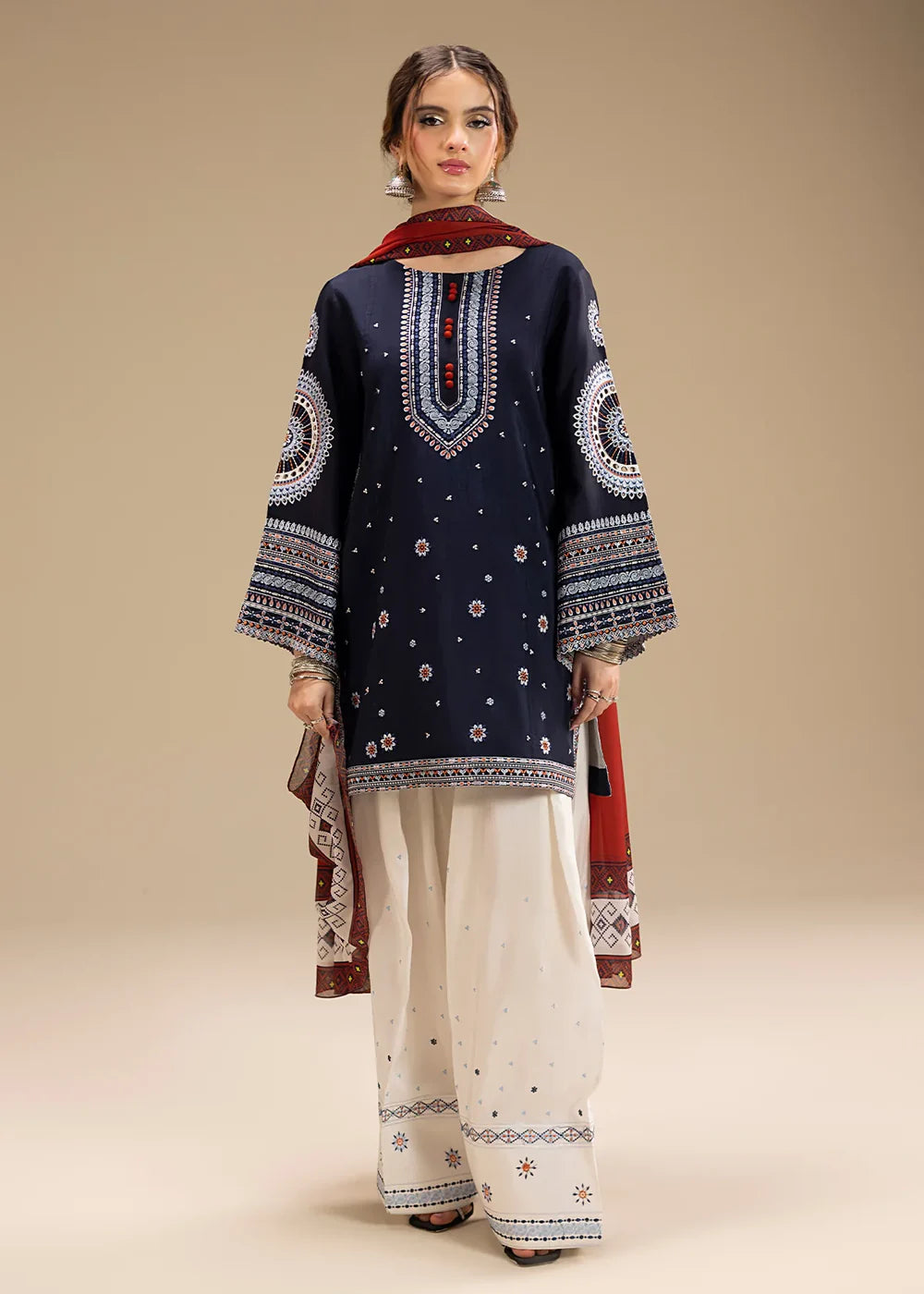 Unstitched Embroidered Lawn 3 - PC