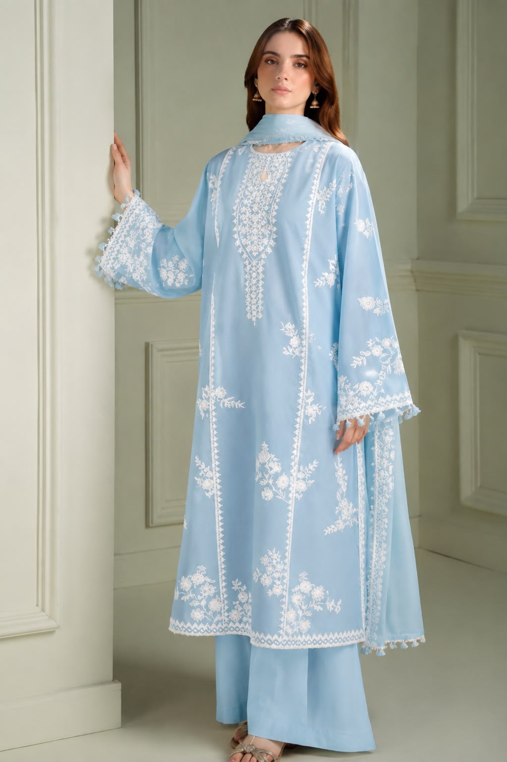 Unstitched Embroidered Lawn 3 - PC