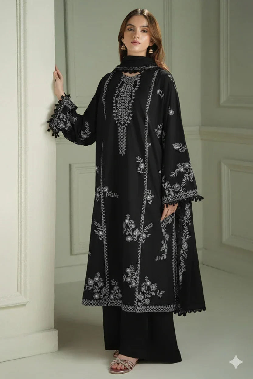 Unstitched Embroidered Lawn 3 - PC