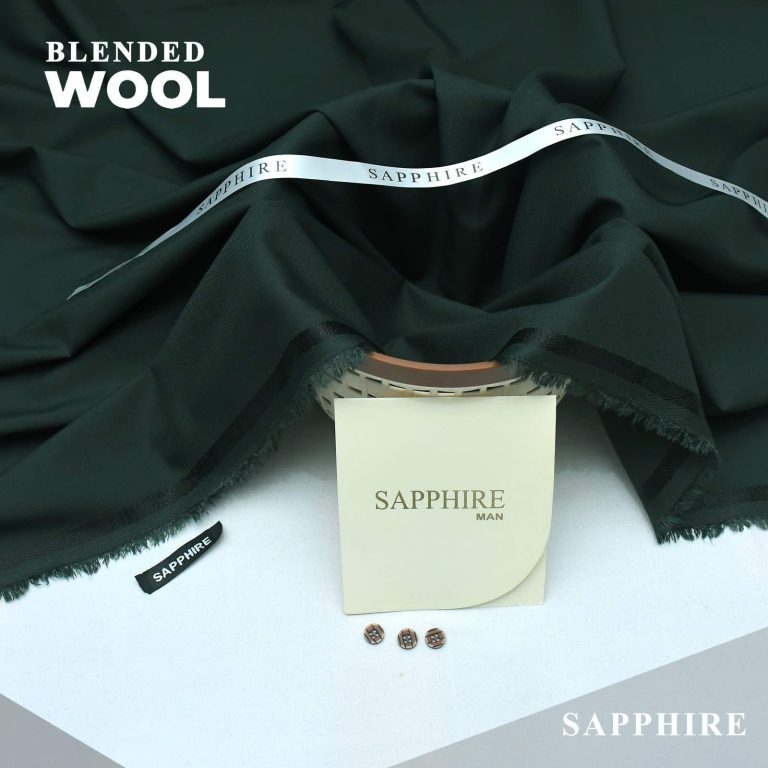 Sapphire Men Wool Unstitched Suit