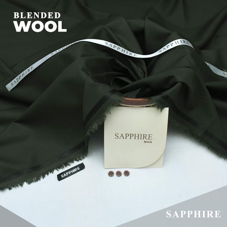 Sapphire Men Wool Unstitched Suit