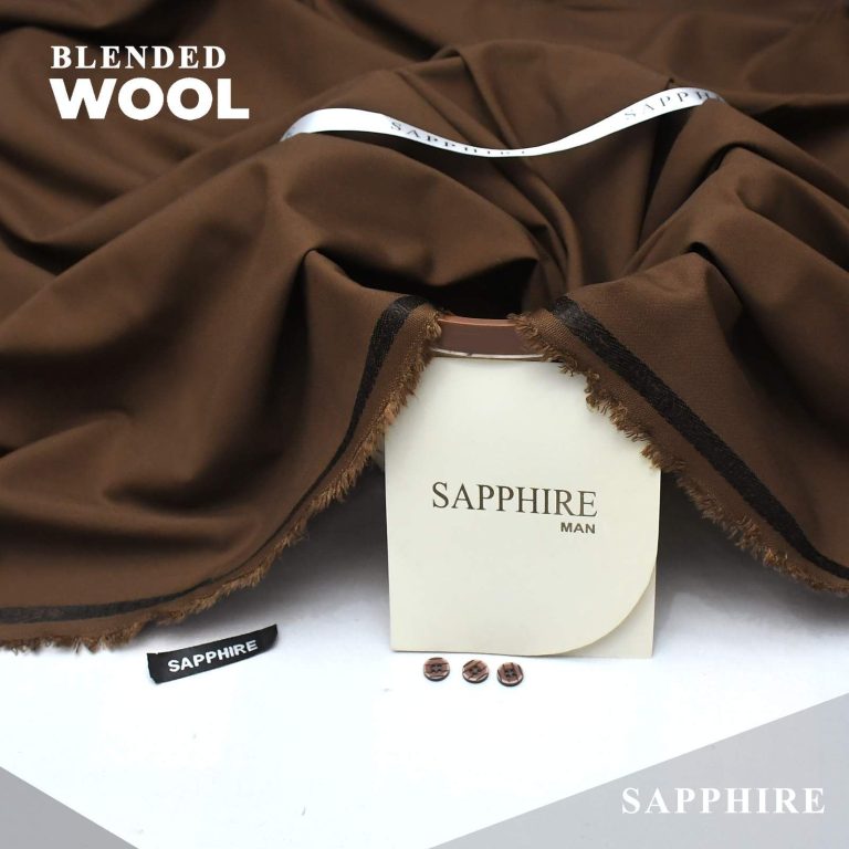 Sapphire Men Wool Unstitched Suit
