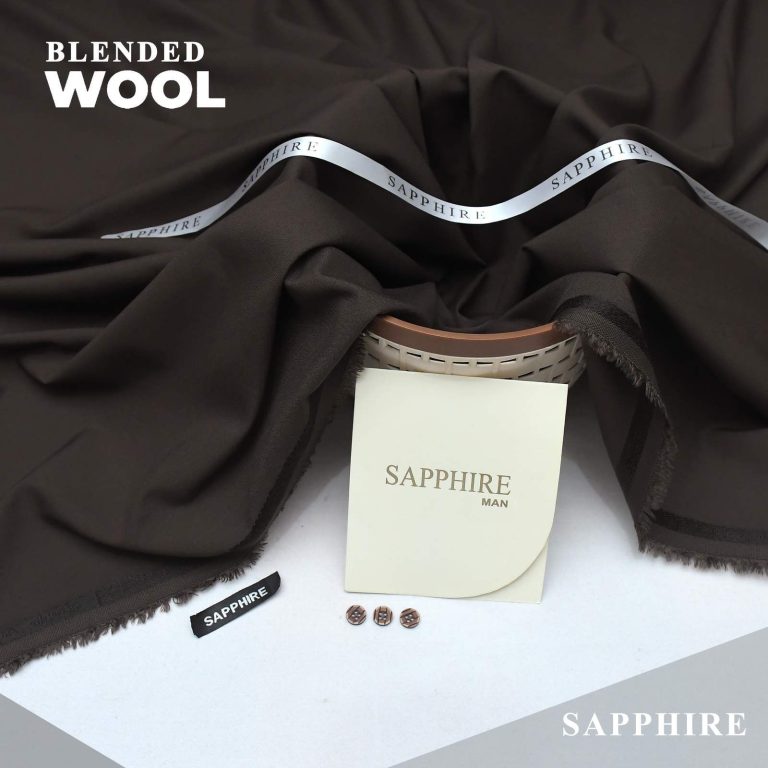 Sapphire Men Wool Unstitched Suit