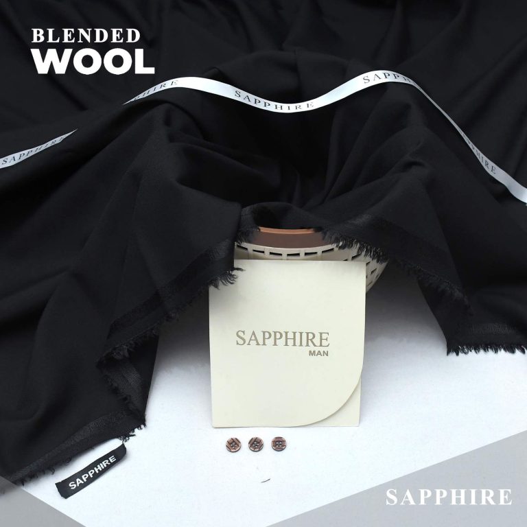 Sapphire Men Wool Unstitched Suit
