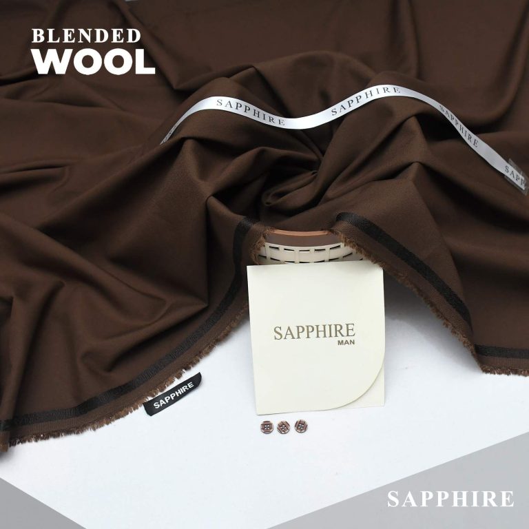 Sapphire Men Wool Unstitched Suit