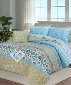 Cotton Salonica Comforter Set King Size 7 Pieces