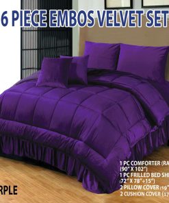 Emboss Velvet Bedsheet