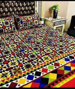 3d crystal cotton bedsheet