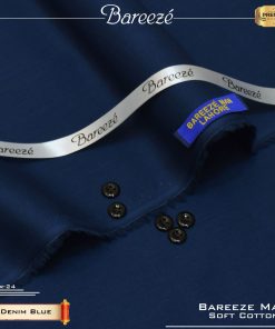 bareeze soft cotton denim blue